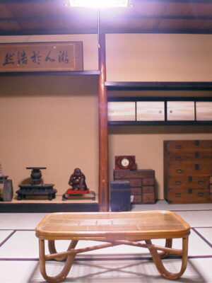 小屋梁をあらわしにしたリノベ-客間の床の間 小屋梁をあらわしにしたリノベ-客間の床の間
